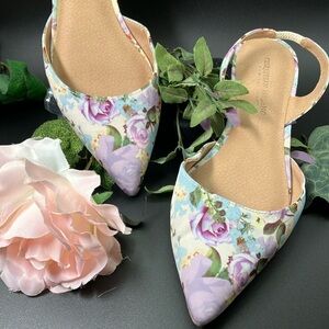 Floral Slingback Christian Siriano